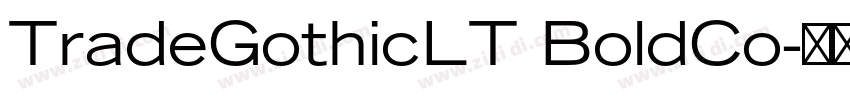 TradeGothicLT BoldCo字体转换